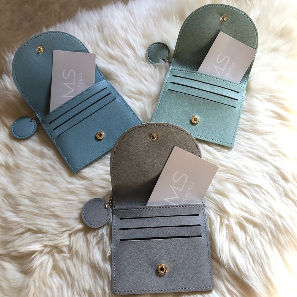 Card Case Mini Wallet (blue) LAST ONE - Picture 3 of 3